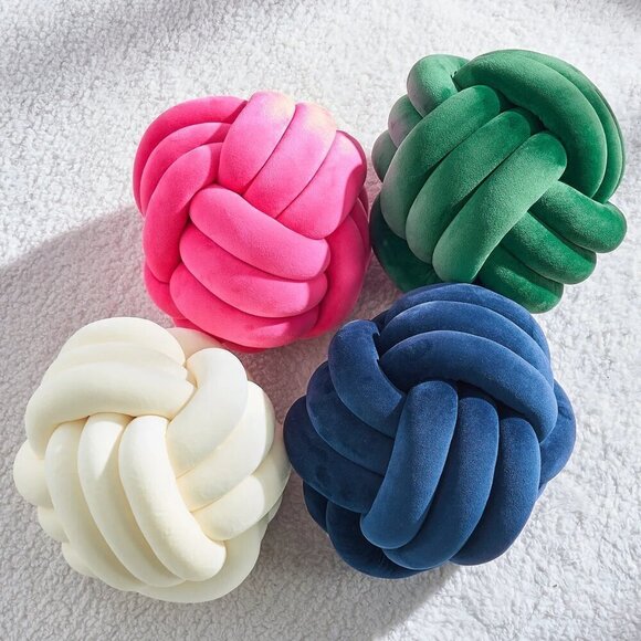 NWT - DreamOn 11" Knot Pillow in Green - Picture 3 of 3